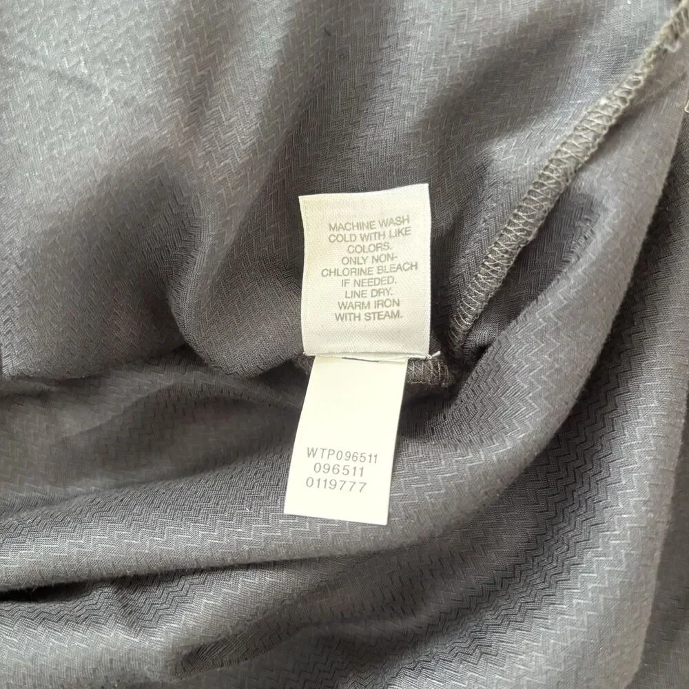 J Jill Womens Black Floral Paisley Dress Size L Shift Lined Lightweight Summer - Picture 13 of 13